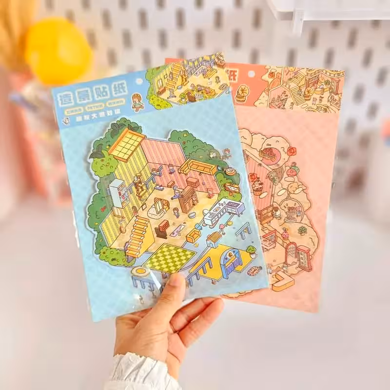 استیکر 3 بعدی ساختنی طرح 4