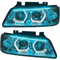 خرید چراغ جلو اسپرت پژو 405 SLX مدرن مدل 3D-Hexa آبی یخی داخل فابریک بدون موتور دو عددی | اتوموبی