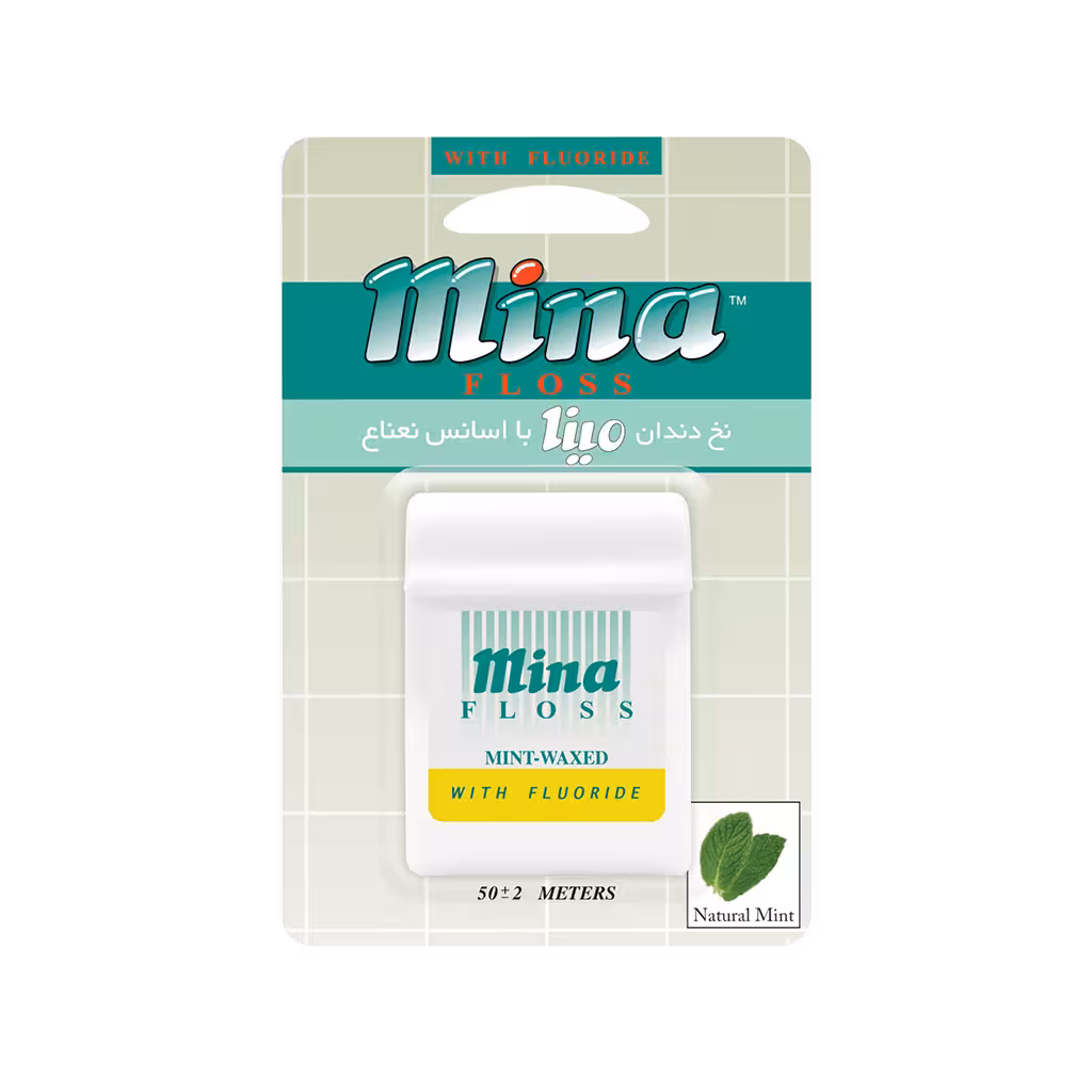 نخ دندان مینا حاوی اسانس نعنا (50 متر)