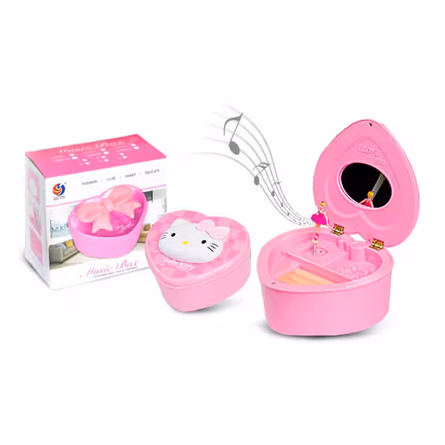 جعبه جواهرات موزیکال طرح Hello Kitty