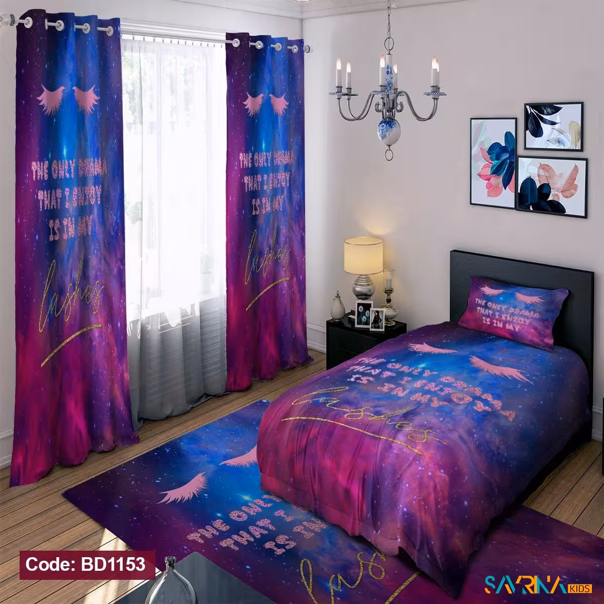 ست اتاق خواب طرح کهکشانی کد BD1153