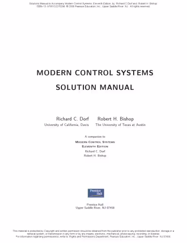 خرید و دانلود نسخه کامل کتاب Modern Control Systems (11th Edition)