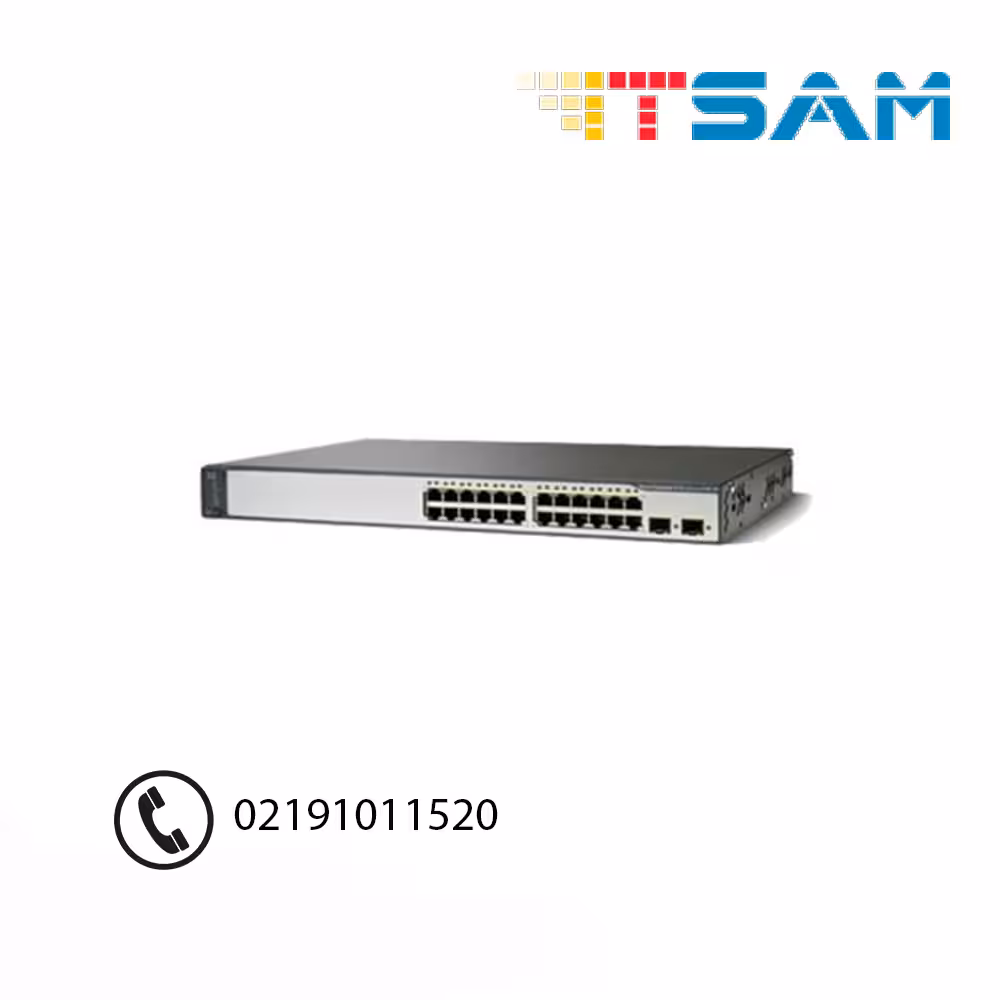 سوئیچ شبکه 24 پورت سیسکو WS-C3750V2-24TS-S