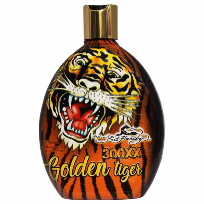 لوسیون سولاریوم ادهاردی مدل Golden Tiger حجم 400 میل EdHardy Golden Tiger Tan Skin Care Lotion 400ml