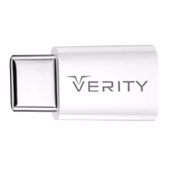 تبدیل میکرو به تایپ سی وریتی مدل Verity A301 MicroUSB To Type-C گارانتی یک ساله