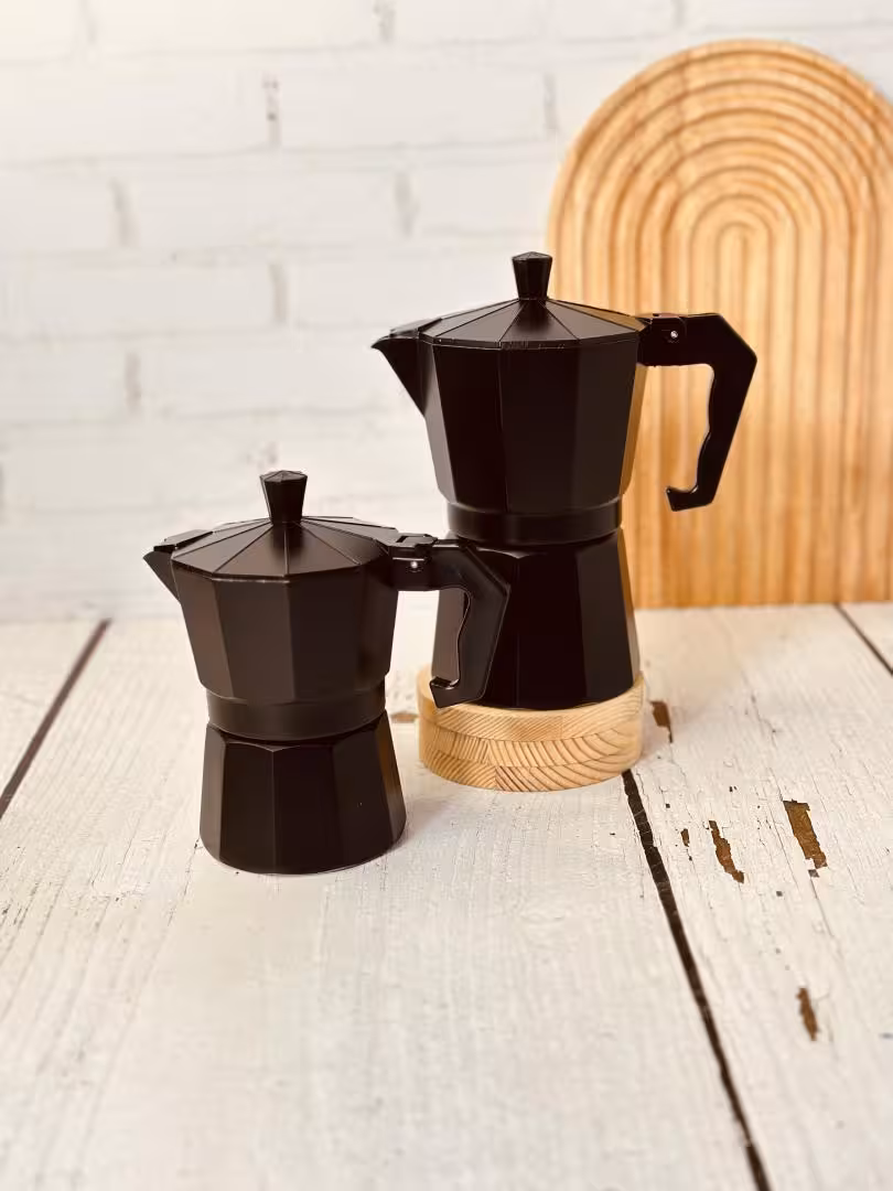 موکاپات آلومینیمو مشکی 3 و 6 کاپ کد 2264