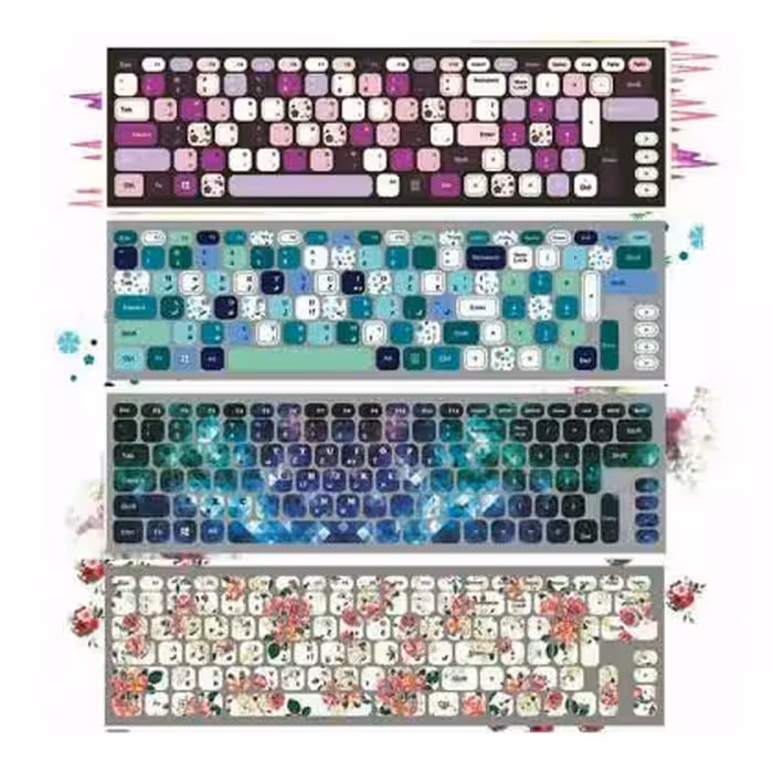 لیبل کیبورد طرح دار