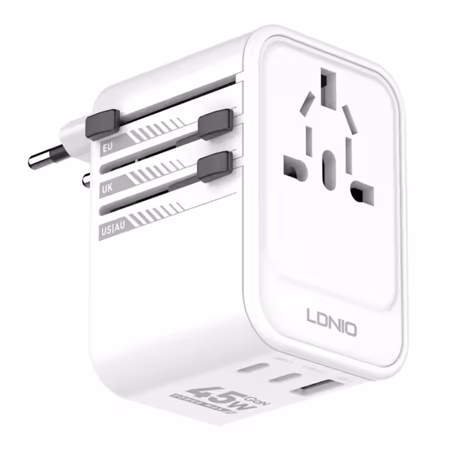 آداپتور شارژ چند منطوره 45 وات الدینیو Ldnio Travel Converter Adapter Z8