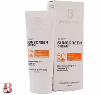 کرم ضد آفتاب بژ طلایی بیزانس مدل 30 مناسب پوست خشک و حساس حجم 40 میلی لیتر | Byzance Sun Protection Cream GOLD BIEGE Foundation SPF50  SENSETIVE & DRY SKIN 40 ml