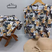 کراپ اسپرت طرح گربه 