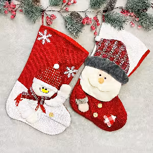 آویز جوراب کریسمس 40 سانت دو طرح کد 205-70