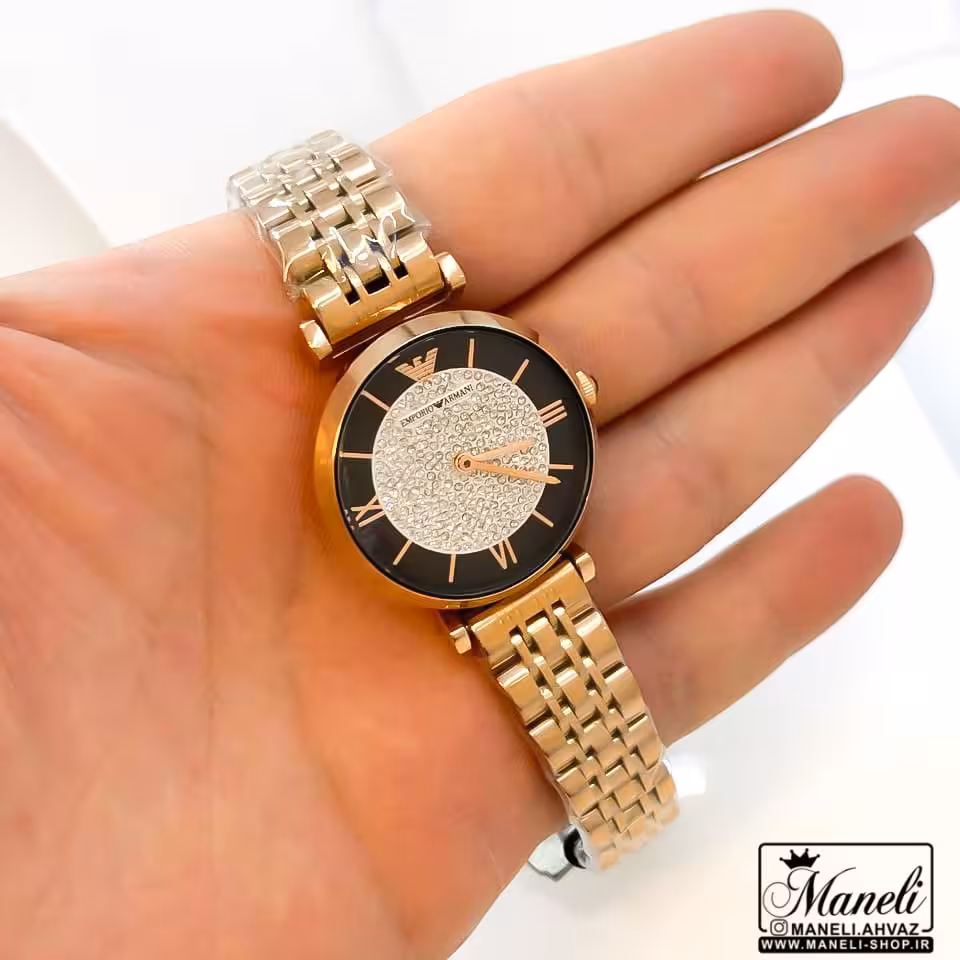 ساعت امپریو آرمانی زنانه نگین دار 14010903