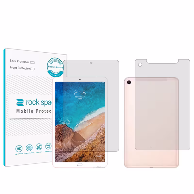 محافظ صفحه نمایش شفاف راک اسپیس مدل Hygel مناسب برای تبلت شیائومی Mi Pad 4 Plus به همراه محافظ پشت تبلت
