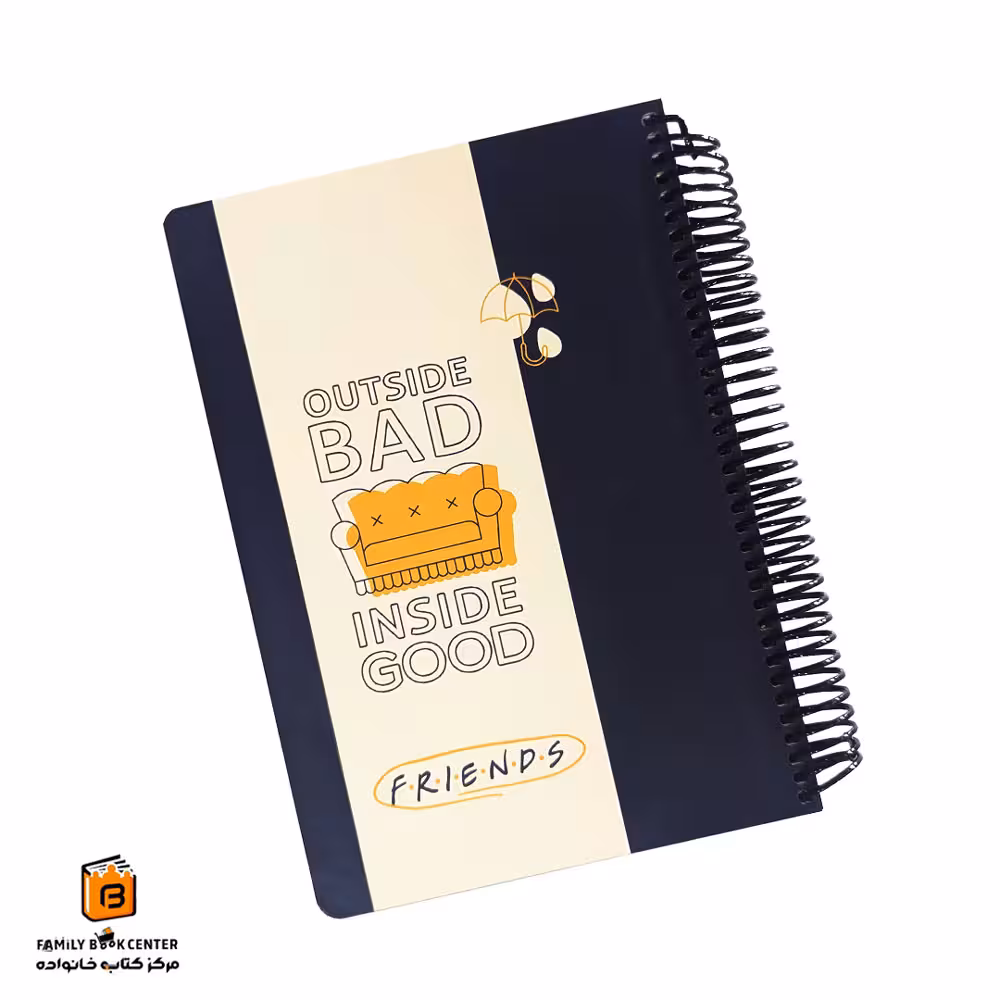 دفتر خط دار 100 برگ طرح فرندز لانگو (Lango)