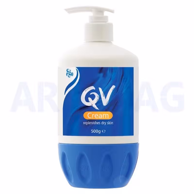 کرم مرطوب کننده و آبرسان کیووی QV حجم 500 گرمی