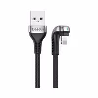 کابل 1 متری USB به Lightning بیسوس مدل Baseus Green U-Shaped Lamp CALUX-A01
