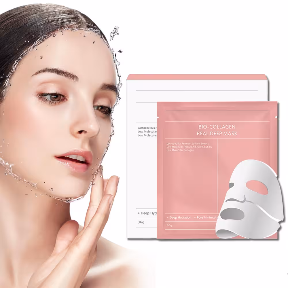 ماسک صورت ورقه ای جوانساز بیوکلاژن بایودنس [گارانتی اصالت] بسته چهار عددی