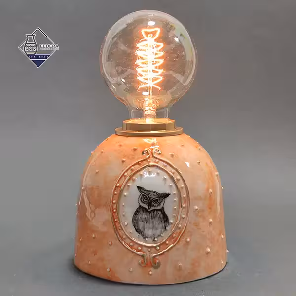 چراغ خواب جغد (با لامپ ادیسونی)