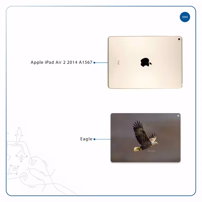 برچسب پوششی ماهوت مدل Eagle مناسب برای تبلت اپل iPad Air 2 2014 A1567