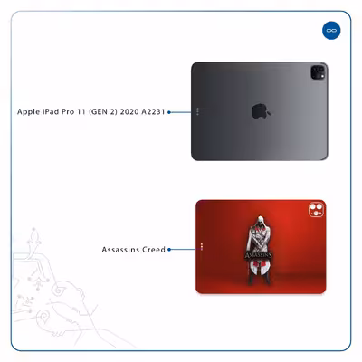 برچسب پوششی ماهوت مدل Assassin-Creed-Game مناسب برای تبلت اپل iPad Pro 11 (GEN 2) 2020 A2231