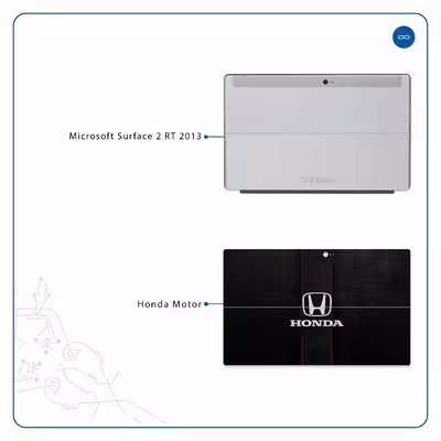 برچسب پوششی ماهوت مدل Honda Motor مناسب برای تبلت مایکروسافت Surface 2 RT 2013