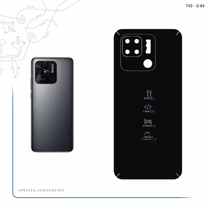 برچسب پوششی ماهوت مدل Programming 2 مناسب برای گوشی موبایل شیائومی Redmi 10C