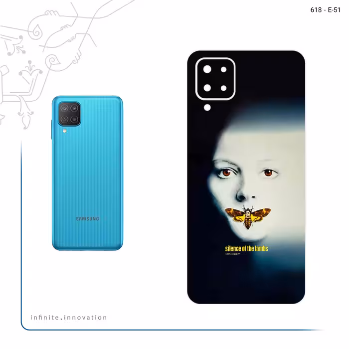 برچسب پوششی ماهوت مدل Silence of the Lambs مناسب برای گوشی موبایل سامسونگ Galaxy F12