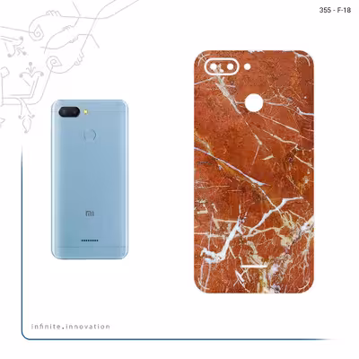 برچسب پوششی ماهوت مدل Red Marble-FullSkin مناسب برای گوشی موبایل شیائومی MI 9 Lite