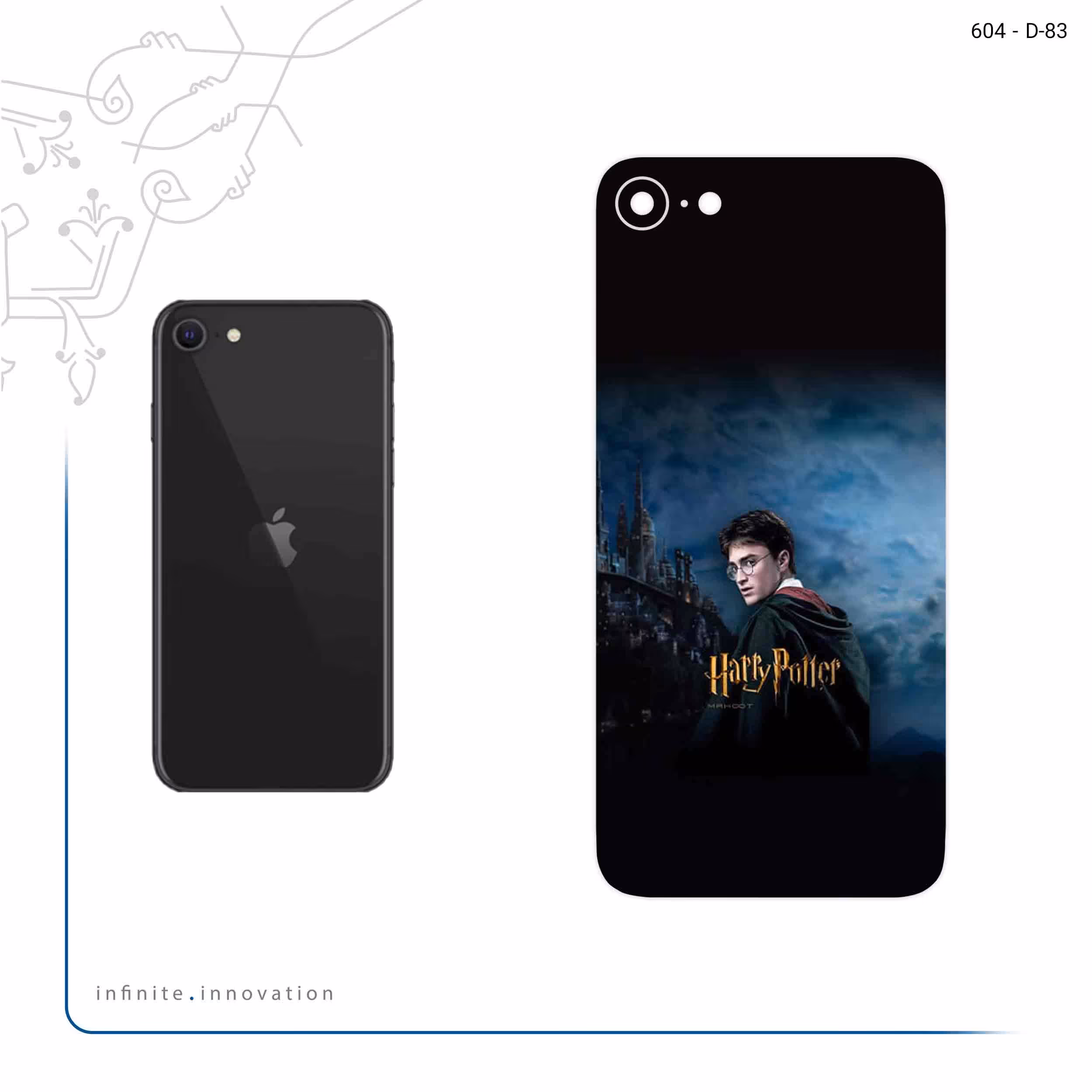 برچسب پوششی ماهوت مدل Harry Potter مناسب برای گوشی موبایل اپل iPhone SE 2022