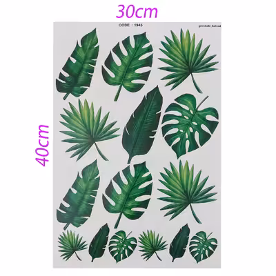 برچسب ترنسفر مدل برگ های هاوایی کد- 15