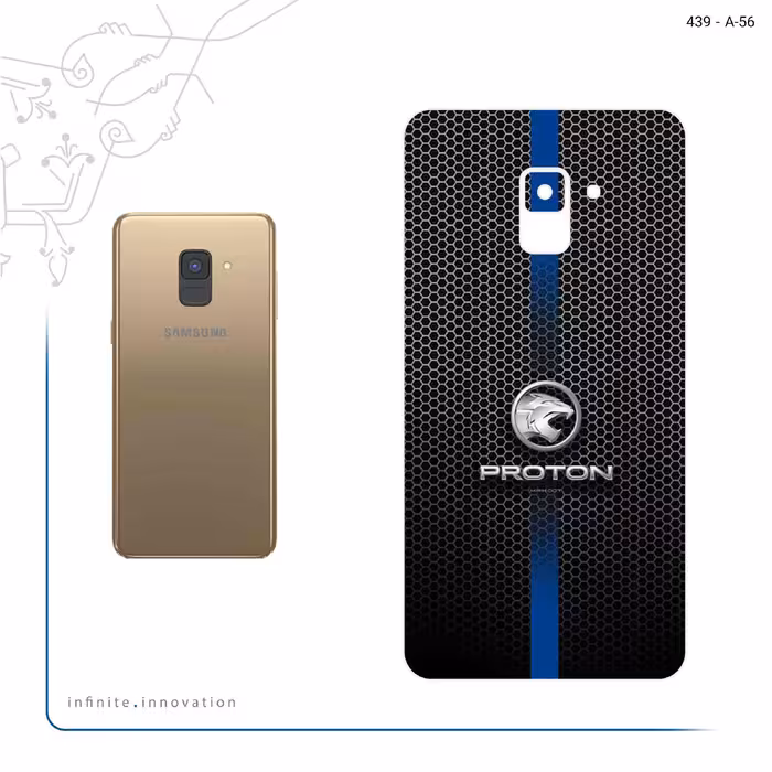 برچسب پوششی ماهوت مدل PROTON مناسب برای گوشی موبایل سامسونگ Galaxy A8 Plus 2018