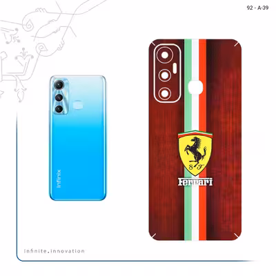 برچسب پوششی ماهوت مدل Ferrari مناسب برای گوشی موبایل اینفینیکس Hot 11