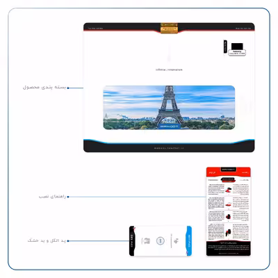 برچسب پوششی ماهوت مدل Paris City مناسب برای تبلت سامسونگ Galaxy Tab S5e 10.5 2019 T725