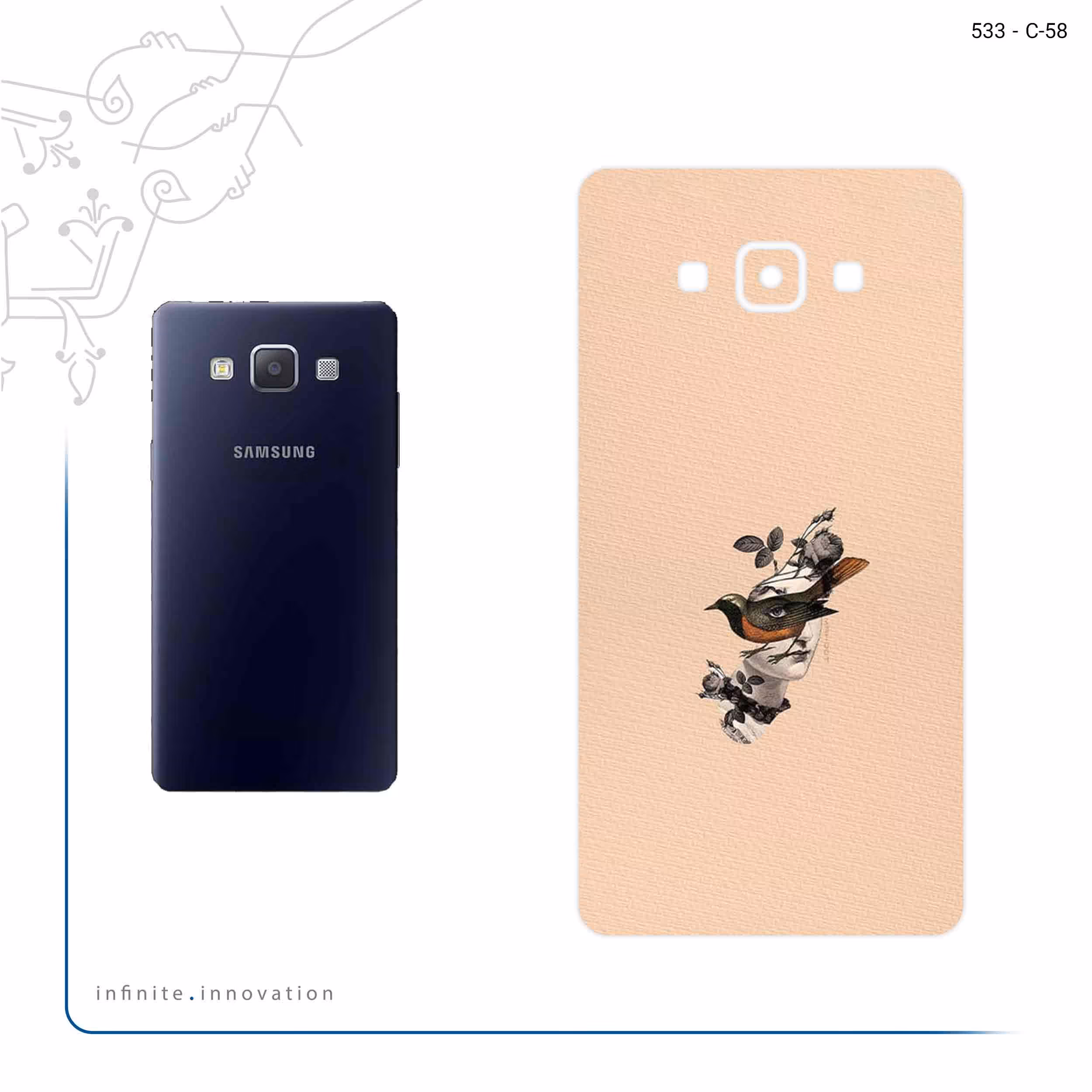 برچسب پوششی ماهوت مدل Collage of surreal Portrait of Women 2 مناسب برای گوشی موبایل سامسونگ Galaxy A7 2015