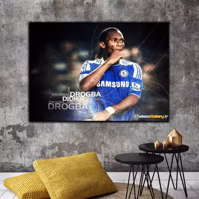 تابلو شاسی بکلیت طرح بازیکن فوتبال دیدیه دروگبا تیم چلسی SH-S6591