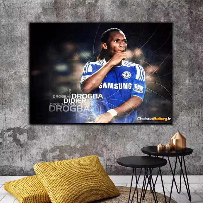 تابلو شاسی بکلیت طرح بازیکن فوتبال دیدیه دروگبا تیم چلسی SH-S6591