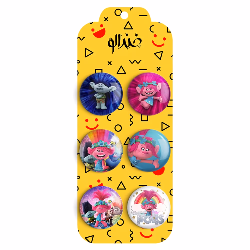 پیکسل خندالو مدل ترول ها کد 320B مجموعه 6 عددی