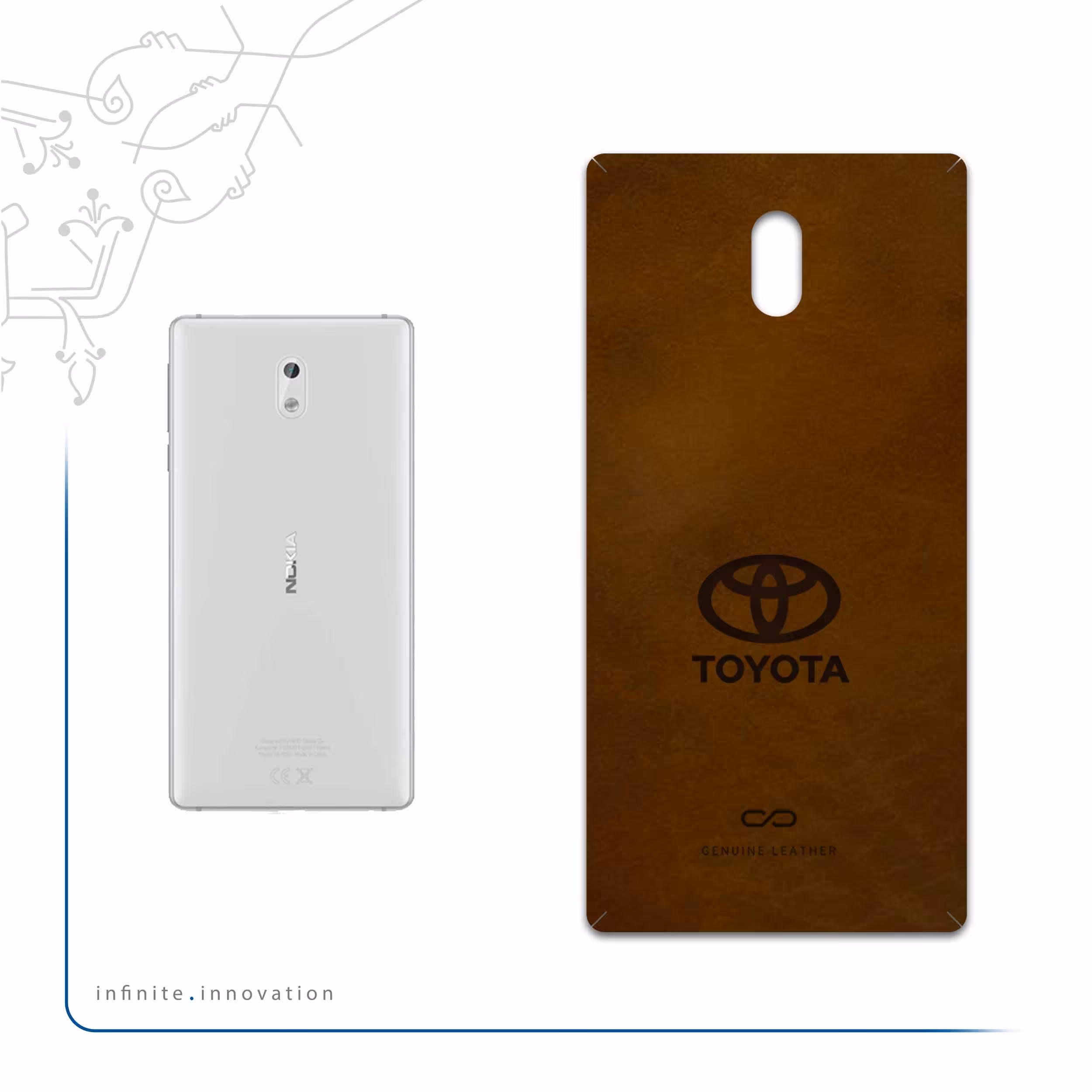 برچسب پوششی ماهوت مدل BFL-TYT مناسب برای گوشی موبایل نوکیا 3