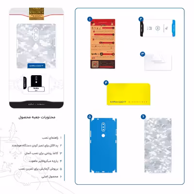 برچسب پوششی ماهوت مدل Army-Snow-Pixel-FullSkin مناسب برای گوشی موبایل نوکیا 2.4
