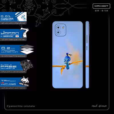 برچسب پوششی ماهوت مدل Cyanocitta cristata-FullSkin مناسب برای گوشی موبایل سامسونگ Galaxy A03