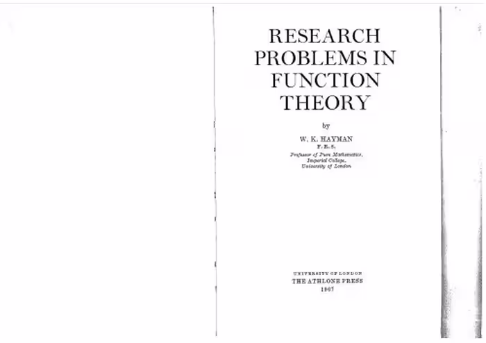 خرید و دانلود نسخه کامل کتاب Research problems in function theory