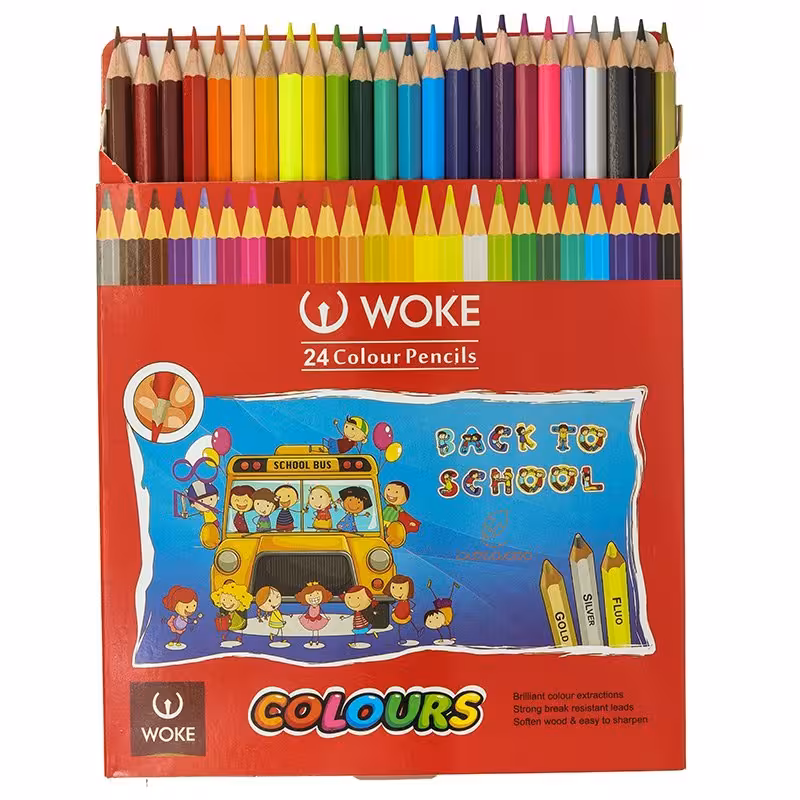 مداد رنگی 24 رنگ ووک woke.          