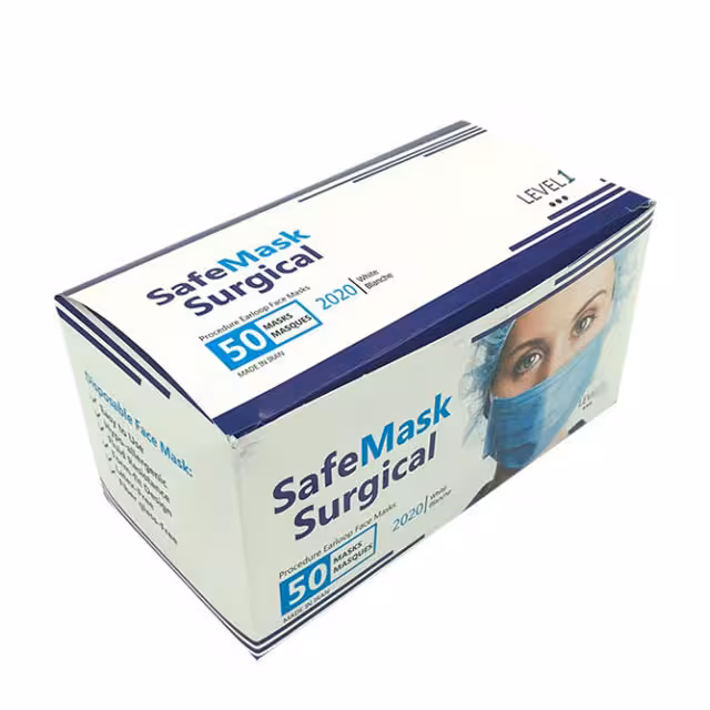 ماسک پزشکی سه لایه مدل safe mask surgical بسته 50 عددی