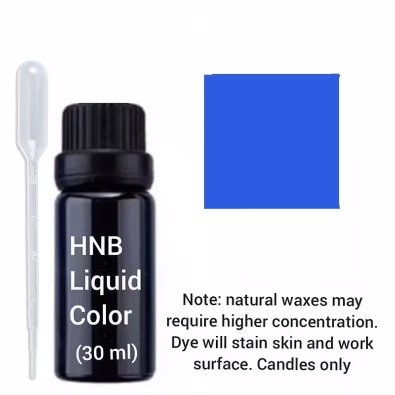 رنگ شمع مایع آبی با قطره چکان | amazonchi