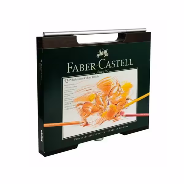 مداد رنگی فابرکاستل مدل پلی کروموس مجموعه 72 عددی
