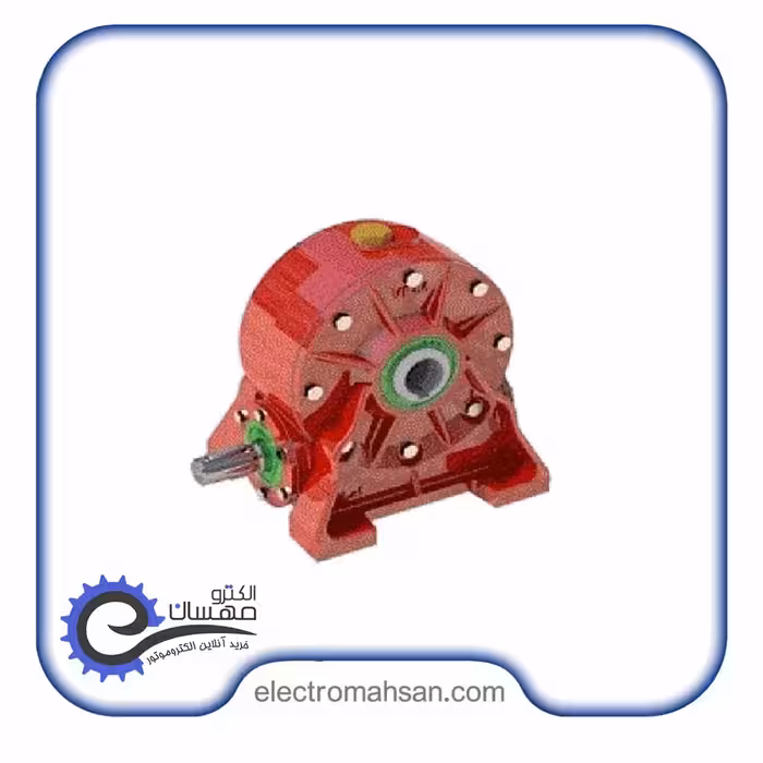 گیربکس حلزونی شاکرین سایز 110 نسبت 15 ورودی 28 خروجی 40 میلیمتر سری VF ساخت ایران