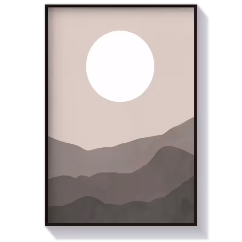 تابلو دکوراتیو انتزاعی طرح گرافیکی طبیعت کد 116