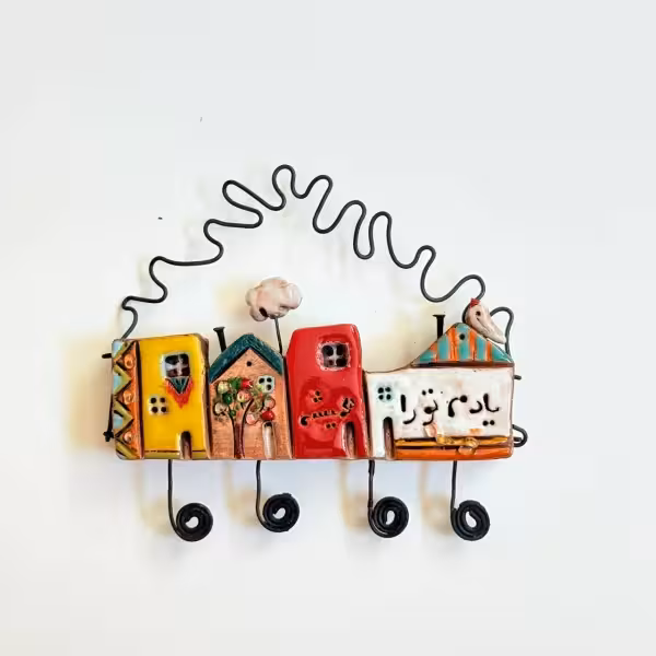 جاکلیدی سفالی کلبه طرح یازده