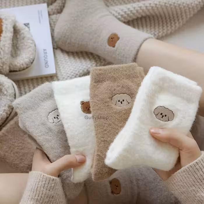 جوراب پشمی فانتزی میکس