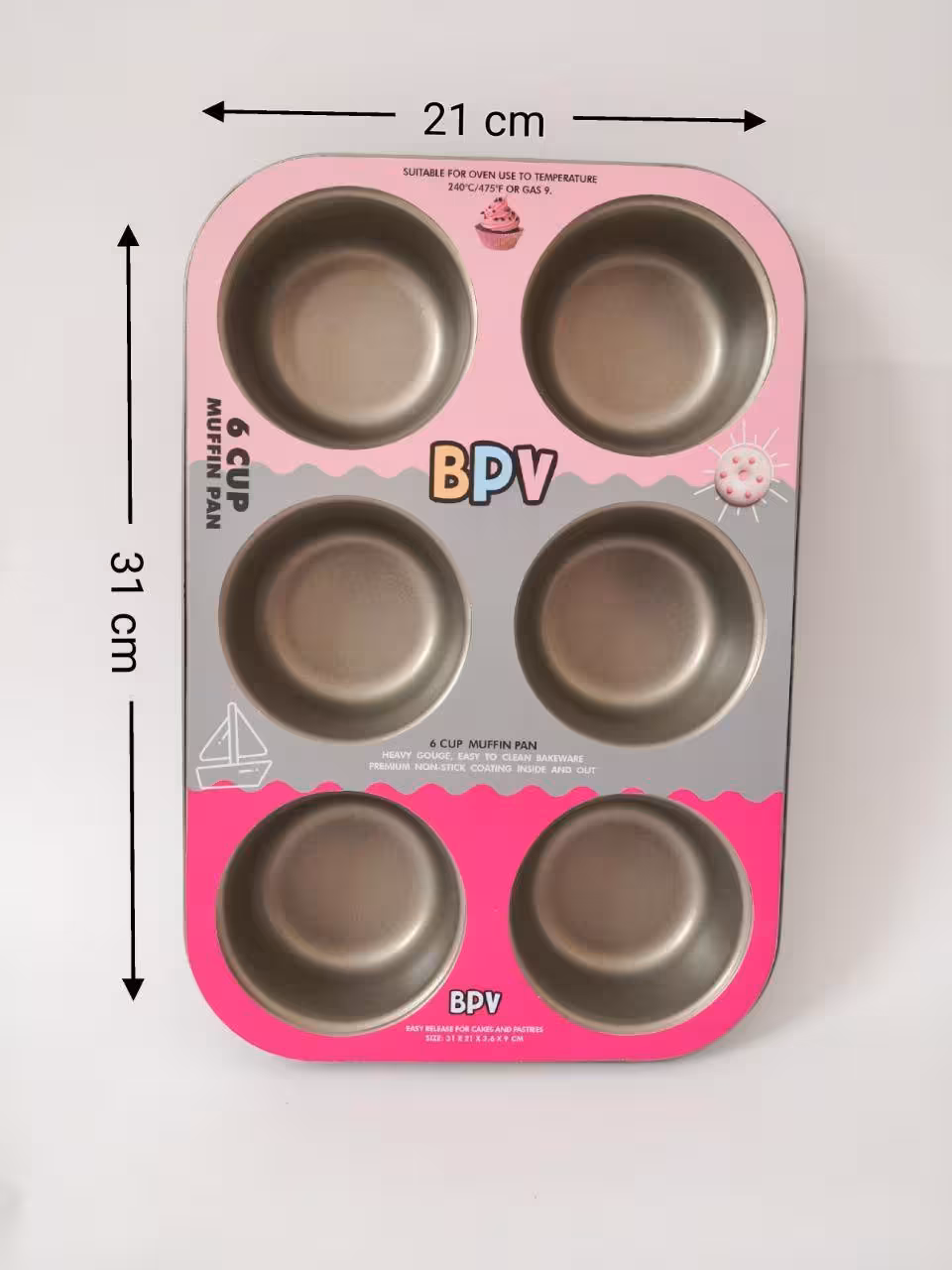 قالب تفلون مافین 6 خانه گود